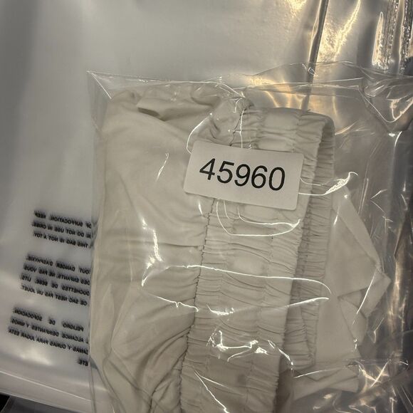 Liberty Pro Shorts Girls M Medium White Mid Rise Chino Drawstring Elastic Waist - Picture 5 of 5